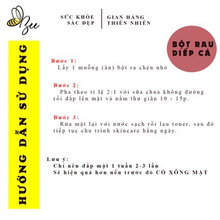 BỘT RAU DIẾP CÁ GIẢM MỤN, SÁNG DA
