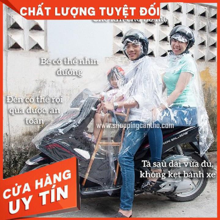 [XẢ KHO+FREE SHIP] Áo mưa trong suốt 1 đầu và 2 đầu tiện dụng