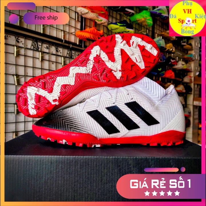 Giày đá bóng sân cỏ nhân tạo Adidas Nemeziz 18 3 TF Trắng Hồng