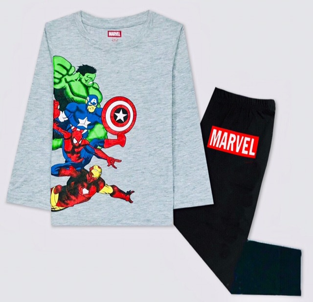 Bộ thu đông Marvel cho bé 1 đến 5 tuổi