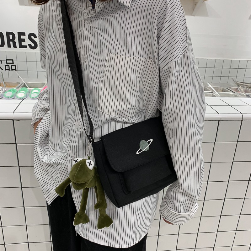 Túi Vải Canvas Đeo Vai Phong Cách Hàn Quốc Dành Cho Nam Nữ - Túi Tote Đeo Chéo Unisex | BigBuy360 - bigbuy360.vn