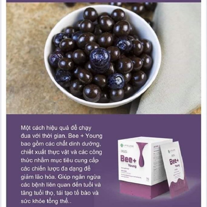 [ GIÁ SỈ ] - Lifewise #365 Bee+ Young, Hỗ trợ Giảm lão hóa, tái tạo tế bào và sức khỏe tổng thể - Hộp 14 gói