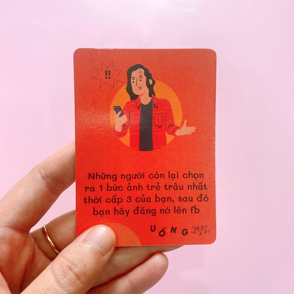 Bộ Bài Drinking Game Uống Đê 40 Lá Bản Học Đường Bài Huệ Nốc Out Cho Nhóm Bạn Giải Trí Trong Bữa Tiệc UD-HOCDNG