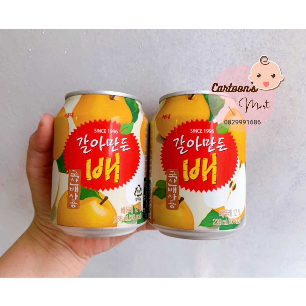 Nước Lê Hàn Quốc Haitai lon 238ml