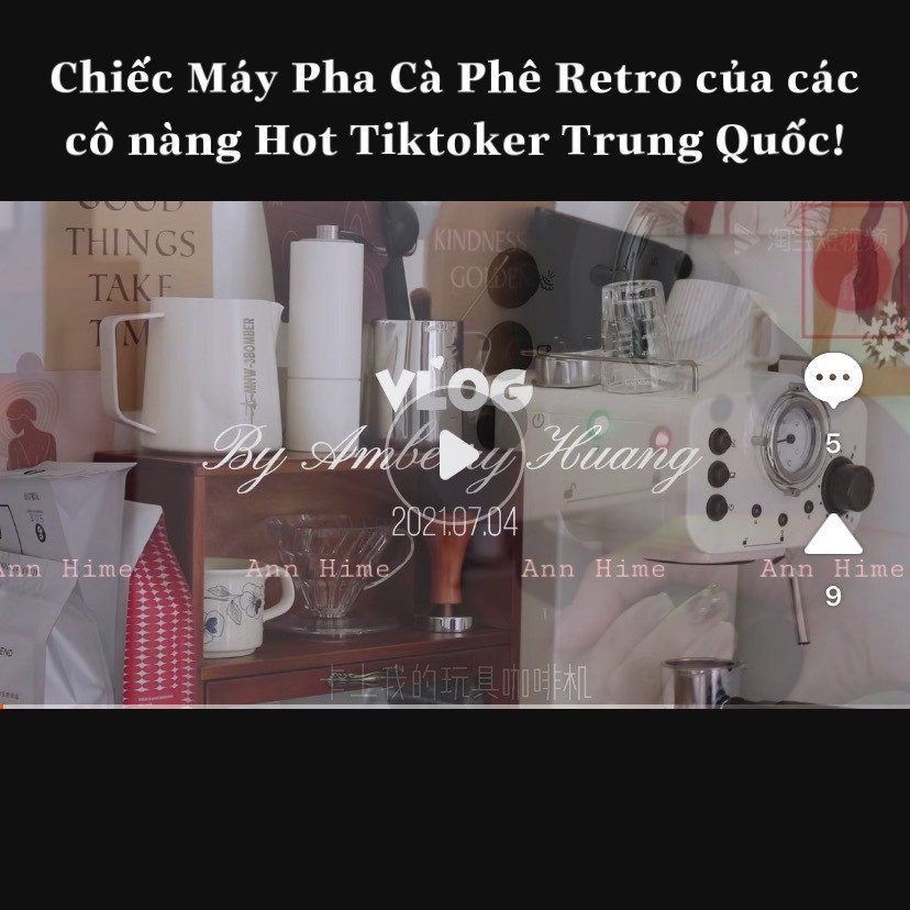 Máy Pha Cà Phê Retro CM5013 Máy Pha Cafe Gia Đình