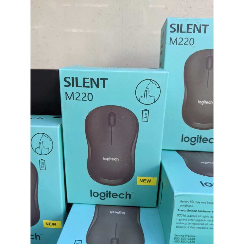 Chuột Không Dây Logitech M220 - Không Tiếng ồn