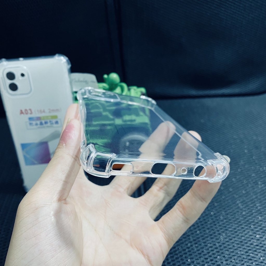 Ốp lưng chống sốc Samsung A03 dẻo trong suốt cao cấp bo 4 góc chống va đập