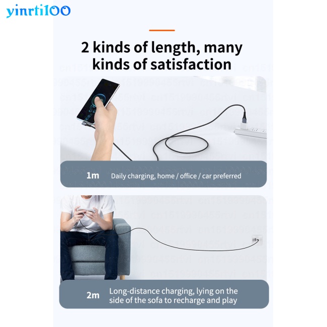 Dây Cáp Sạc Nhanh Yinrti100 Tpe + Vỏ Nhôm Cổng Usb Type C 6a Cho Điện Thoại Di Động