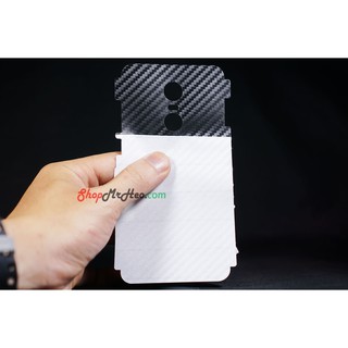 Bộ 3 skin dán mặt lưng vân 3d xiaomi redmi 5 plus