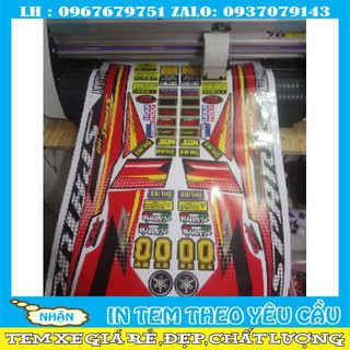 Tem rời sirius spark đỏ đen