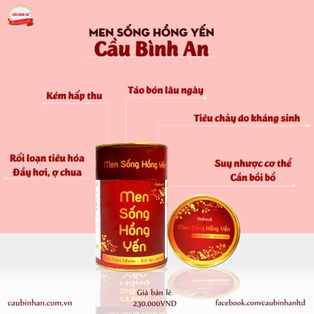 Men Sống Hồng Yến Cầu Bình An - Combo 5 Hộp [GIÁ SỈ SIÊU TIẾT KIỆM]