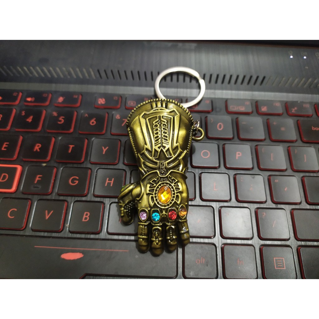 Móc khóa siêu anh hùng hình bàn tay Thanos, búa Thor, rìu Thor siêu đẹp chất liệu hợp kim không rỉ