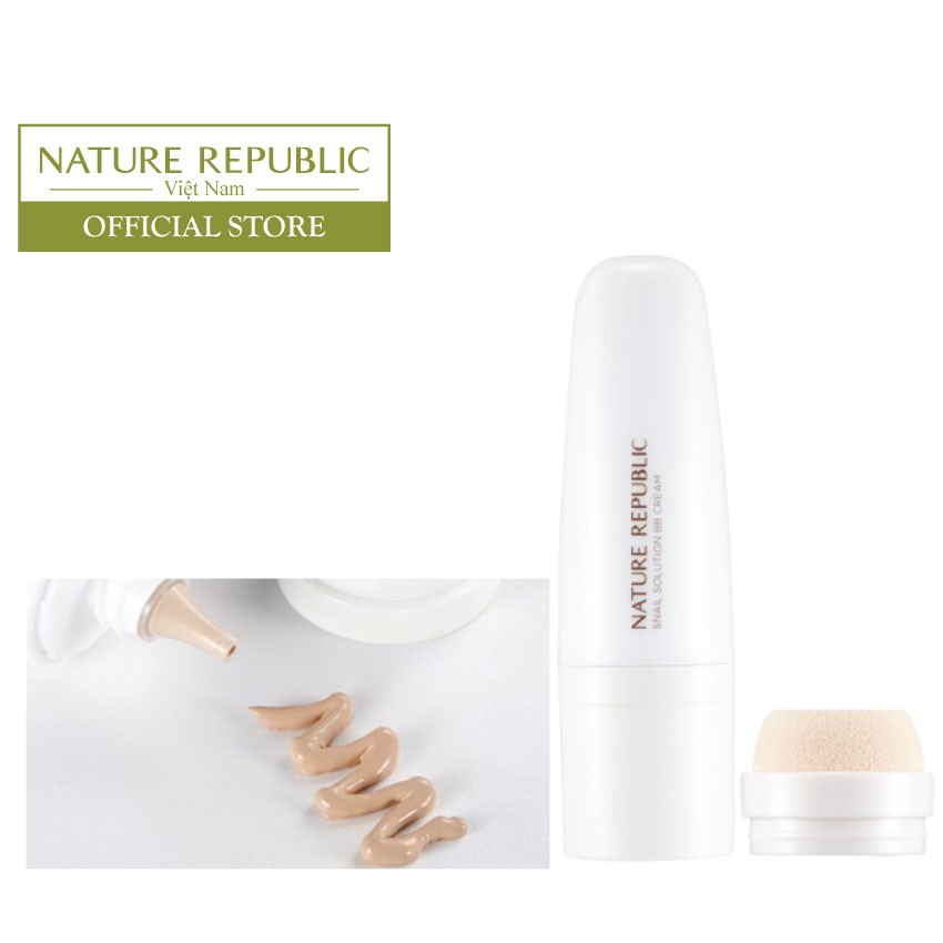 HSD 07/2022 Kem BB trang điểm NATURE REPUBLIC Snail Solution BB Cream SPF 30 PA++ 40ml