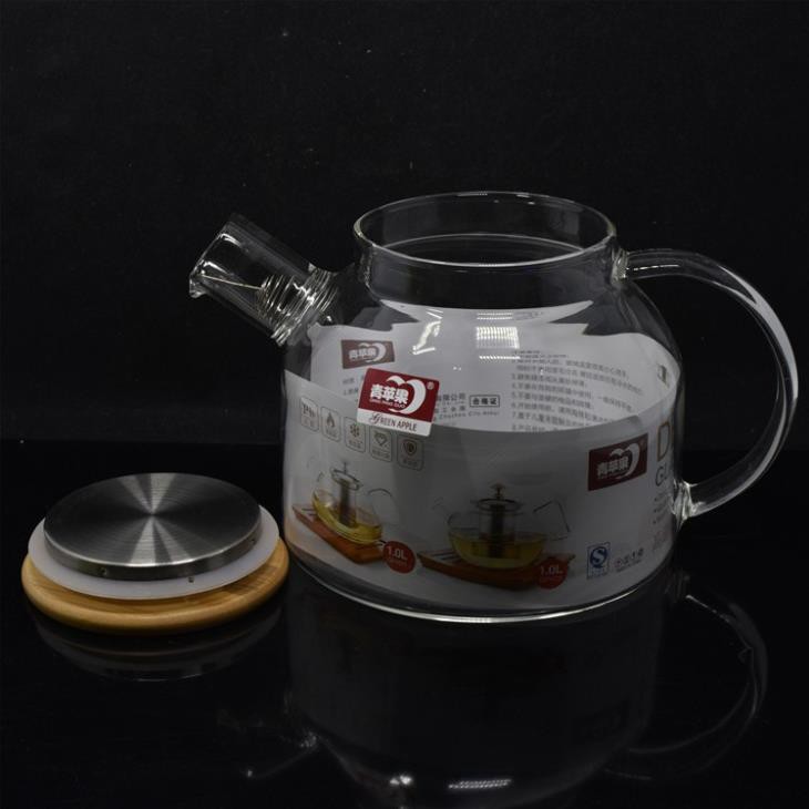 Ấm pha trà Deli có lưới lọc inox 1000ml,bình pha trà thủy tinh có lưới lọc inox,bình ủ trà cao cấp MS02