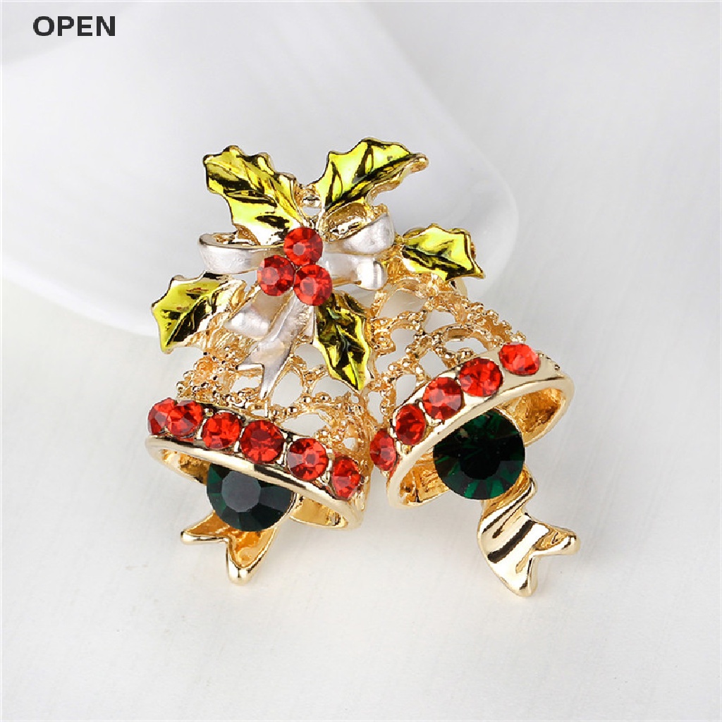 Op Mới Pha Lê Cài Áo Bó Hoa Cưới Cô Dâu Chuông Người Tuyết Cây Thông Giáng Sinh