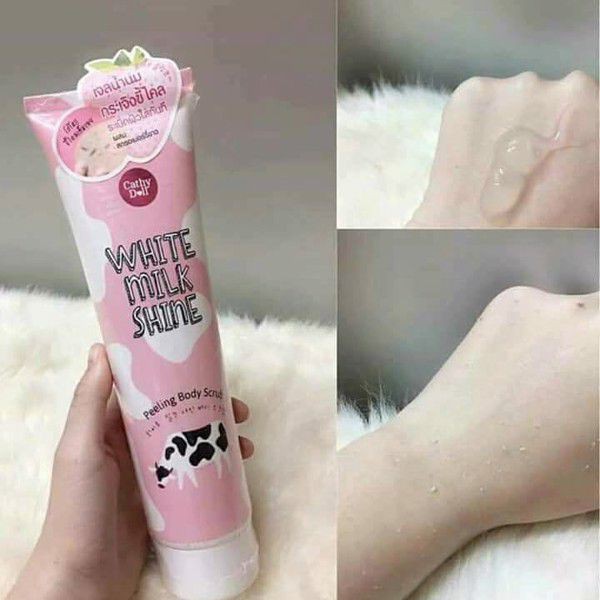 GEL TẨY TẾ BÀO CHẾT CATHYDOLL WHITE MILK SHINE Peeling Body Scrub 320ml từ Thái Lan