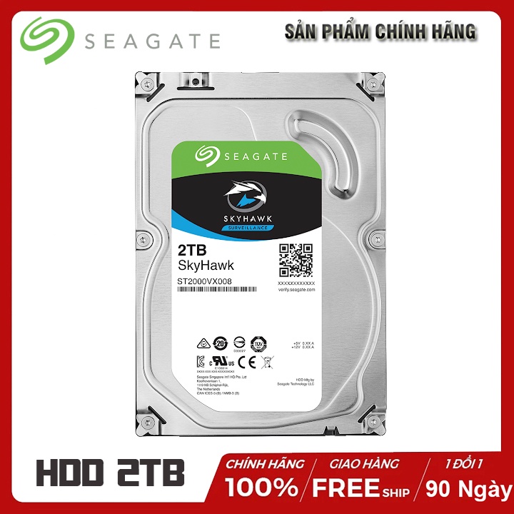 Ổ Cứng HDD Seagate 3.5"inch SATA 6Gb/s 2TB chuyên dụng cho Camera