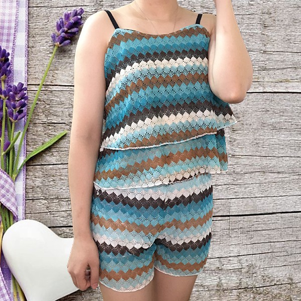 Set Đồ Nữ Mặc Nhà - Áo Hai Dây Xinh Xắn Và Quần Chất Liệu Ren Gợi Cảm Cho Nữ - SR001