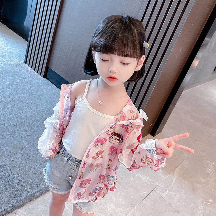 Áo Chống Nắng Mùa Hè 2022 Thoải Mái In Họa Tiết Dễ Thương Phong Cách Phương Tây Cho Nữ