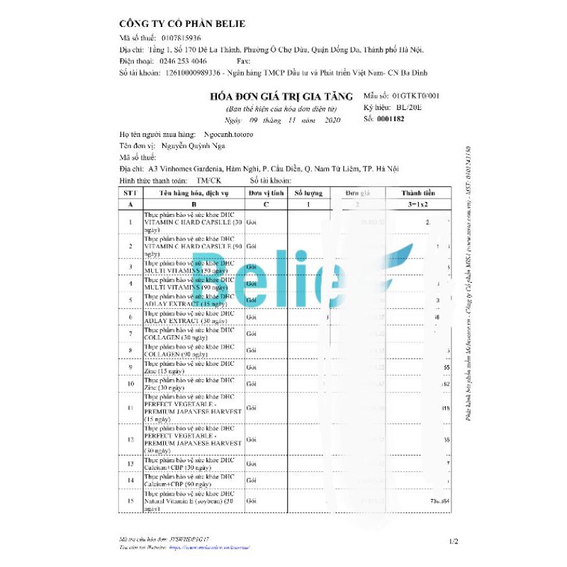 [60 Ngày] Combo Viên uống DHC Giảm Mụn - nóng Trong 60 Ngày (Kẽm & Rau Củ) [CHO KIỂM HÀNG] | Thế Giới Skin Care