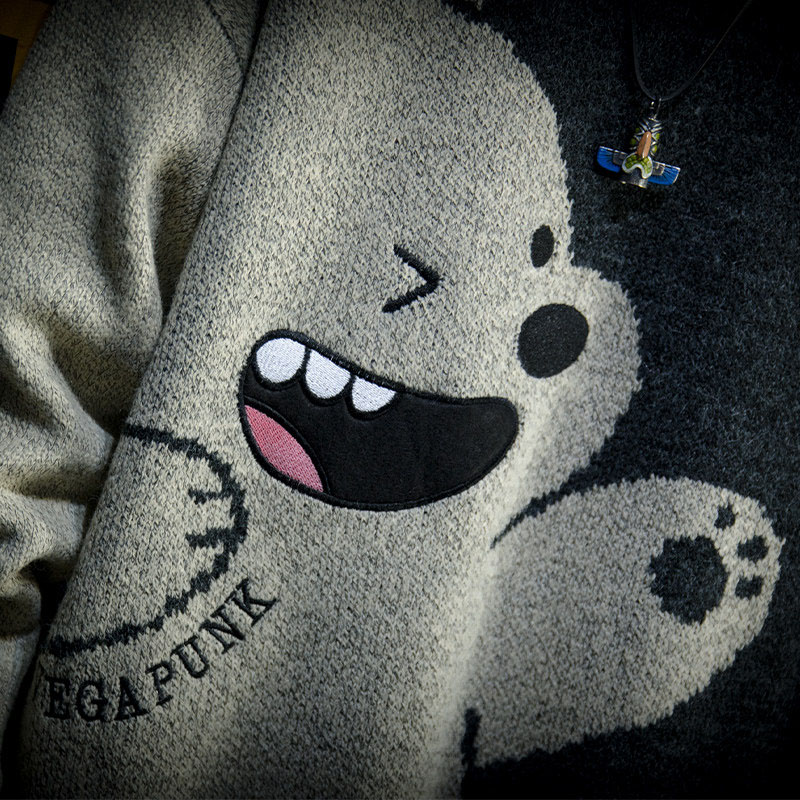 Áo Nỉ Nam Dài Tay Cổ Tròn Thời Trang Hàn