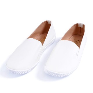 Giày lười nữ màu trắng