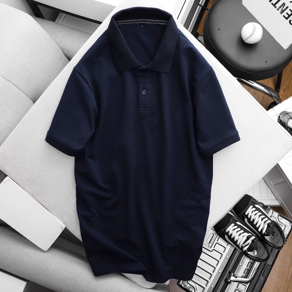 Áo Thun Nam POLO Trơn Vải Cá Sấu Cotton Cổ Bẻ Cao Cấp Ngắn Tay Cực Sang Trọng