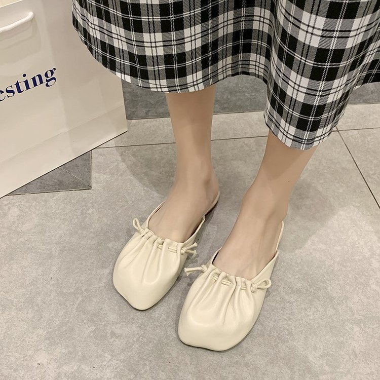 [ Mã 66CBSALE giảm 30K đơn 200K] Giày hở gót mũi vuông thoải mái thời trang mùa xuân dành cho nữ | BigBuy360 - bigbuy360.vn