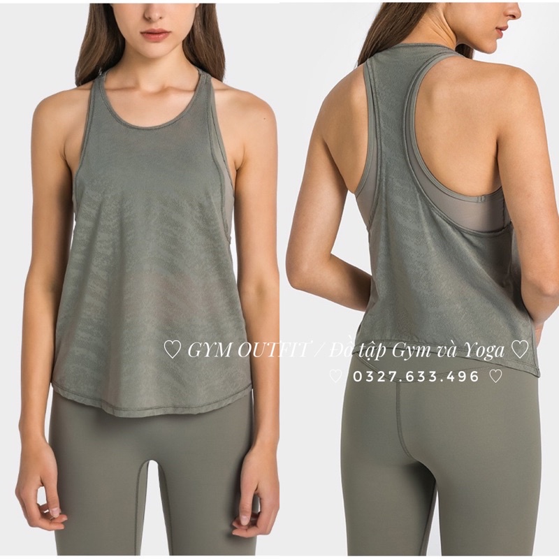 Áo Tank Liền Bra 2-in-1 Mẫu Lulu Mới Hè 2023 DT163