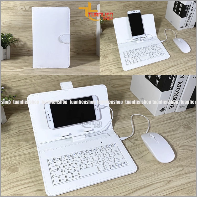Bao da bàn phím có chuột cho điện thoại TLS009