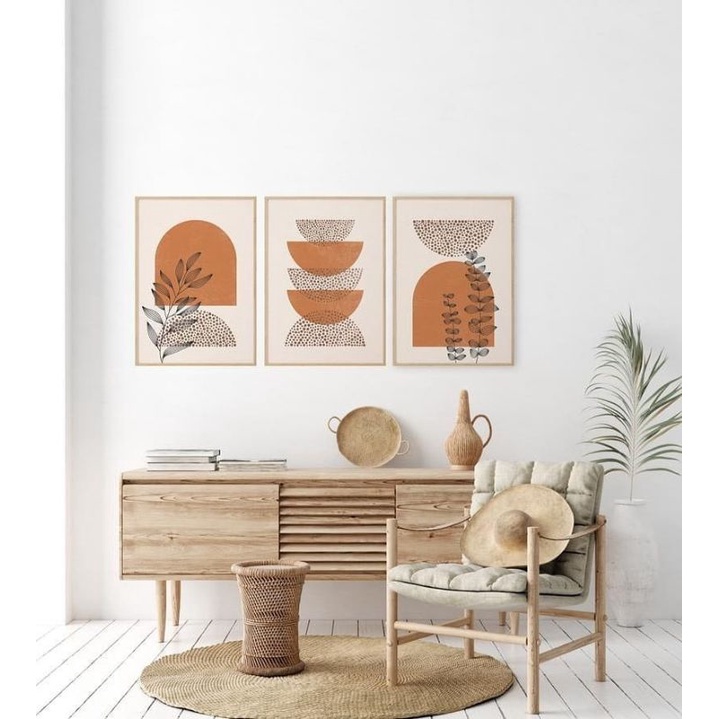 Bộ tranh treo phòng bếp kích thước 40x60 có đinh treo tranh tặng kèm.