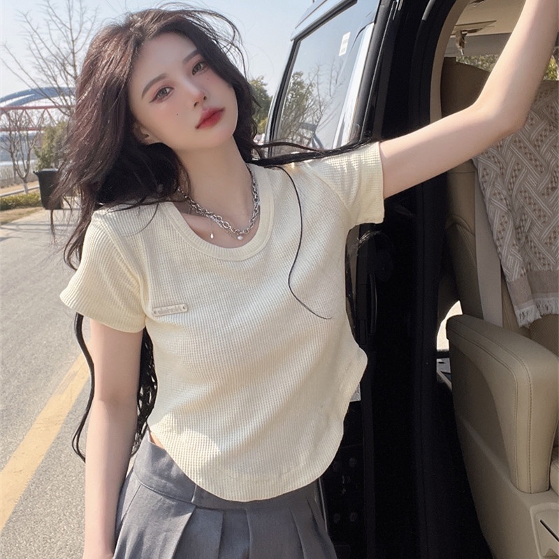 Áo Thun Tay Ngắn Dáng Ôm Thời Trang Mùa Hè Dành Cho Nữ