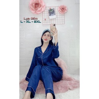 Bộ lụa gấm quần dai tay dài size xl