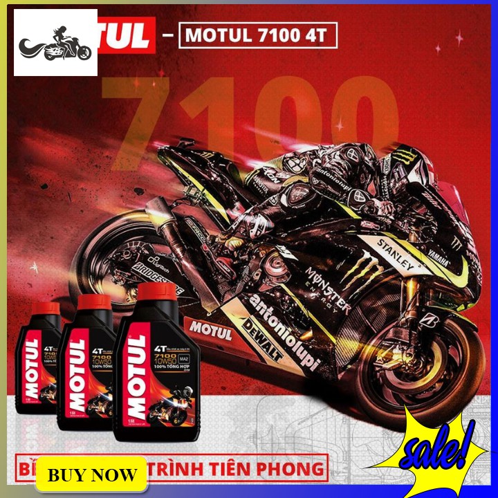 Dầu nhớt Motul 7100 10W50 (1L) dùng cho xe Tay côn, Moto - Phân phối chính hãng