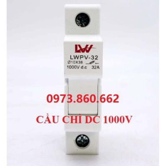 Cầu chì DC 15A 1000V Cầu chì năng lượng mặt trời -TBĐ -Thiết bị điện giá tốt