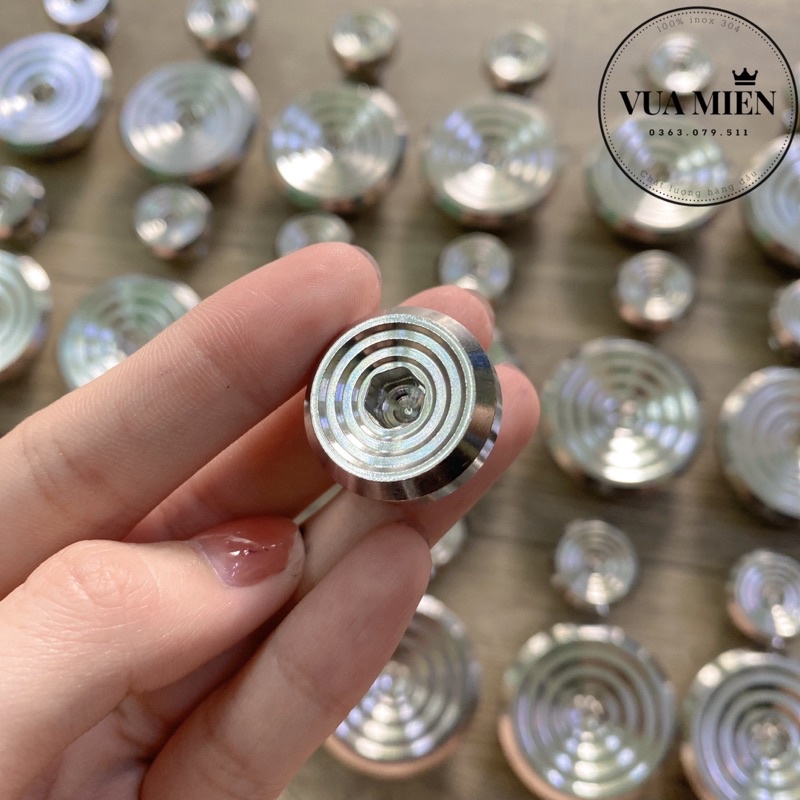 Bộ ốc mâm lửa inox 304 mẫu thái, mâm lửa nhỏ gắn các dòng xe Honda, Yamaha, Suzuki