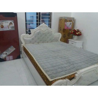 Thảm nỉ nhung trải giường, đệm,sàn 1m6x2m màu ghi