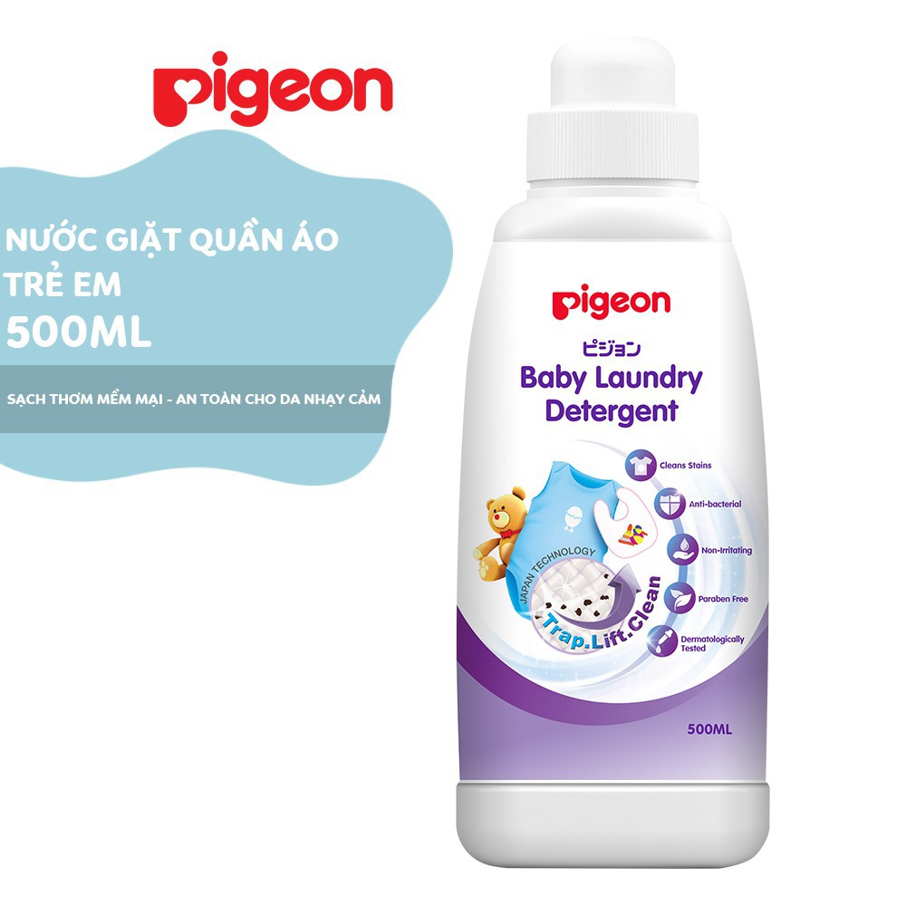 Nước giặt quần áo trẻ em Pigeon ECO Chai 500ml / Túi 450ml