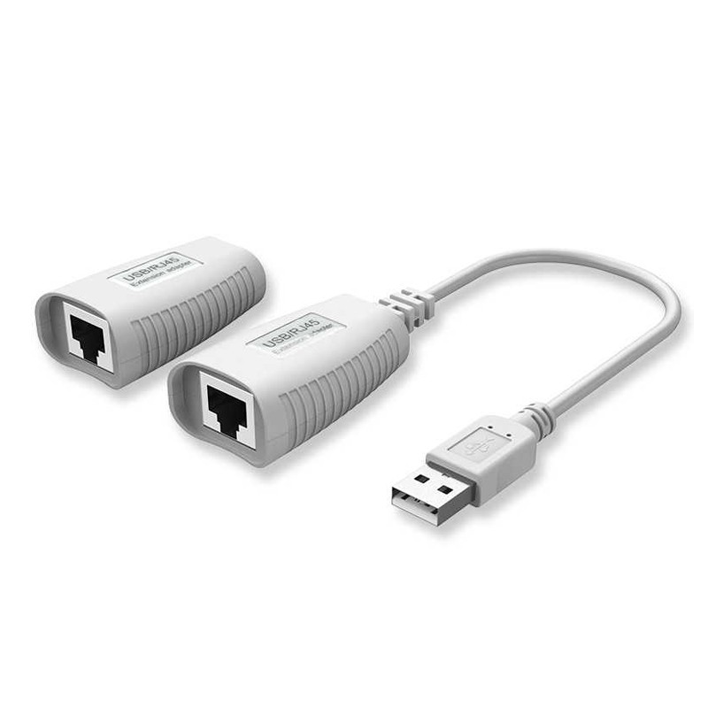 Bộ nối dài USB kéo dài 45m qua dây mạng RJ45 MT-Viki 150FT - Hàng Chính Hãng