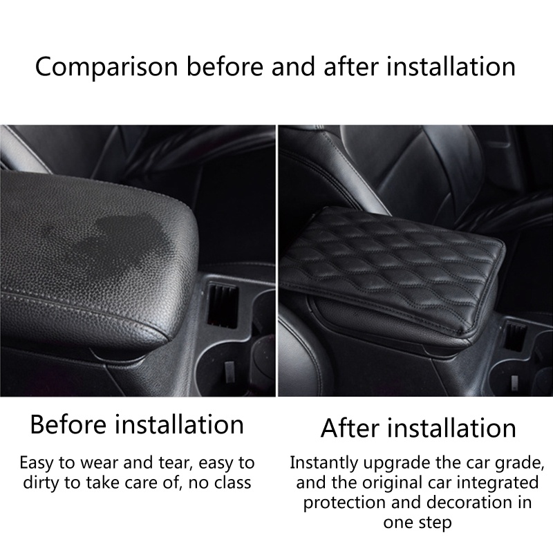 Đệm Da Bọc Bảo Vệ Hộp Tỳ Tay Thông Dụng Cho Xe Hơi