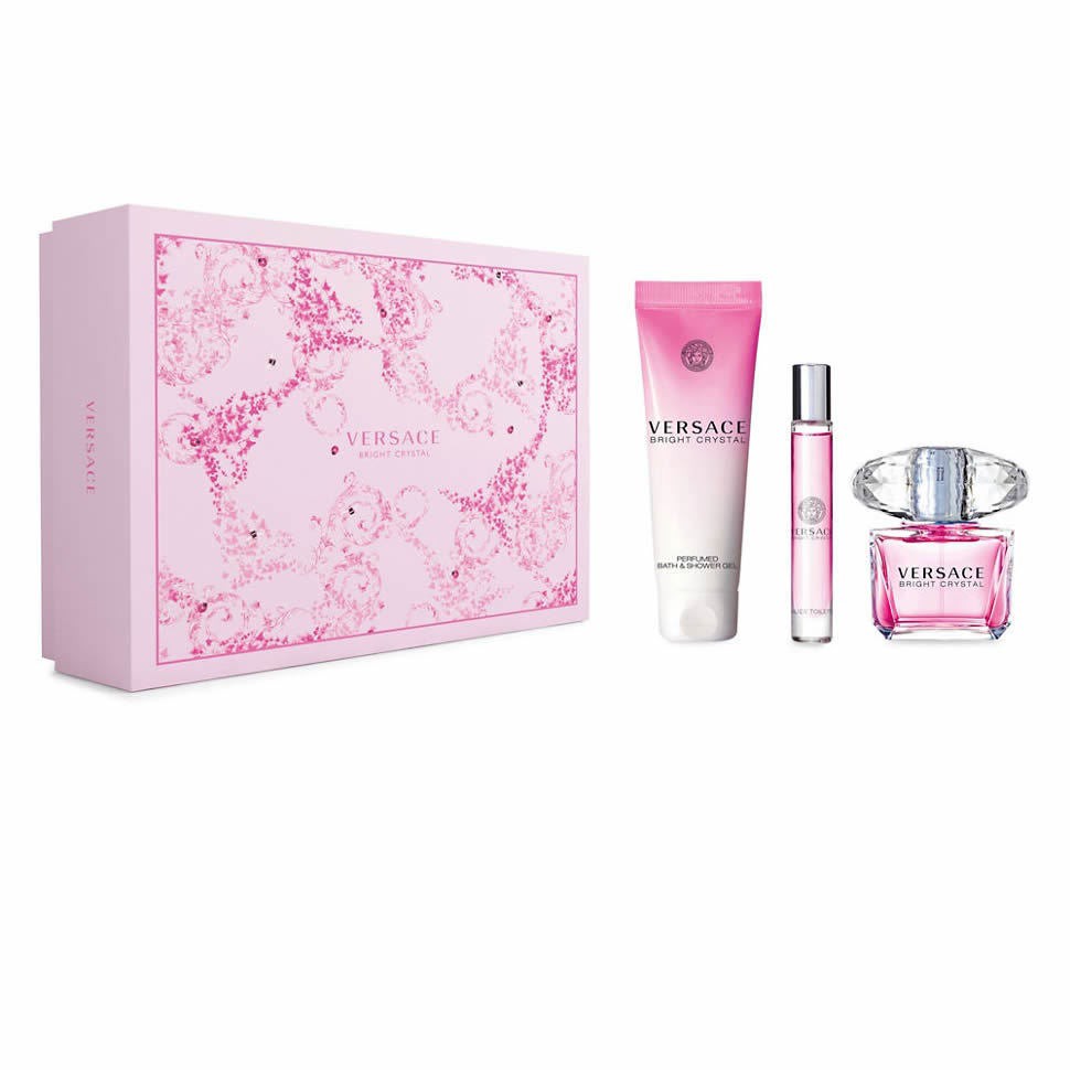 Bộ nước hoa, sữa tắm Versace Bright Crystal 3 món nữ của Ý-  Gift Set Versace Bright Crystal 3PC For Woman