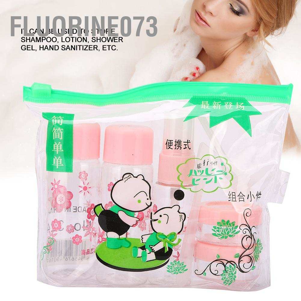 [Hàng mới về] 7 chai rỗng/chai xịt đựng sữa dưỡng thể/kem/đồ trang điểm tái sử dụng di động