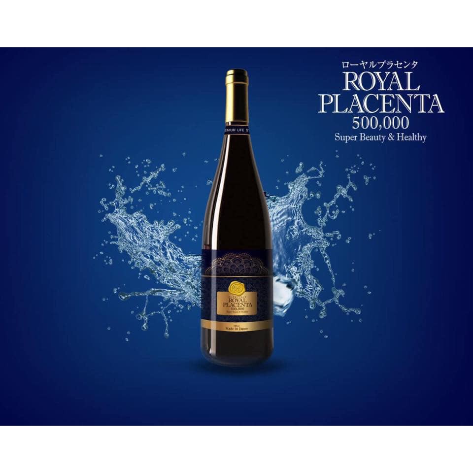 DATE 2023 - NƯỚC UỐNG TRẺ HÓA DA, MỜ NÁM, LÀM SÁNG DA ROYAL PLACENTA 500,000 720ML - 5152 | BigBuy360 - bigbuy360.vn