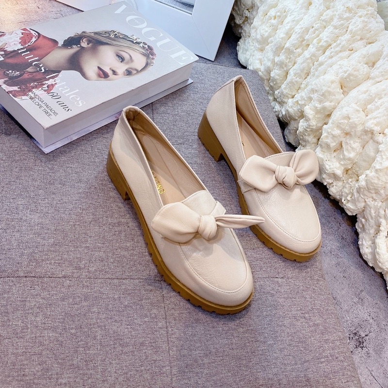 GIÀY SLIPON DA PHỐI NƠ XINH ❤️