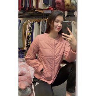 Áo phao cổ tròn uniqlo