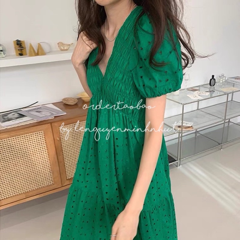 /order taobao/ Đầm Midi Đơn Giản 4 Màu Bầu Bì thoải mái