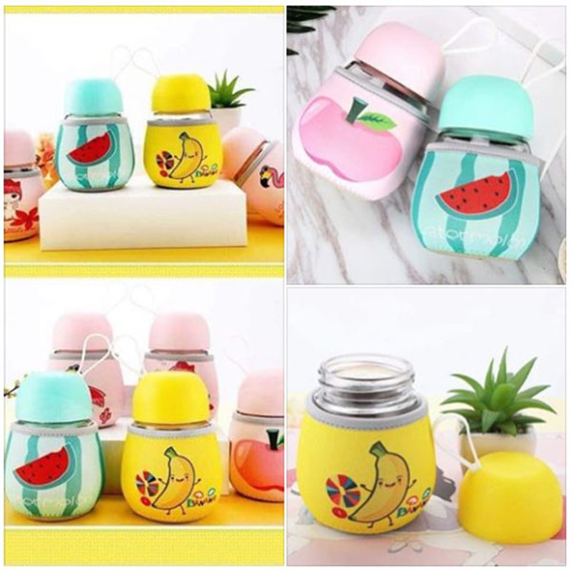 Bình Thủy Tinh Giữ Nhiệt Bình Ủ Cháo Cho Bé 320ml nhập khẩu