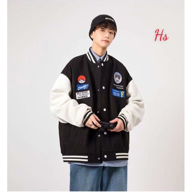 [Có Ảnh Và Video Thật] Áo Bomber Logo Cậu Bé Reception Chất Nỉ Ngoại 1960s Store Mã 627 | BigBuy360 - bigbuy360.vn