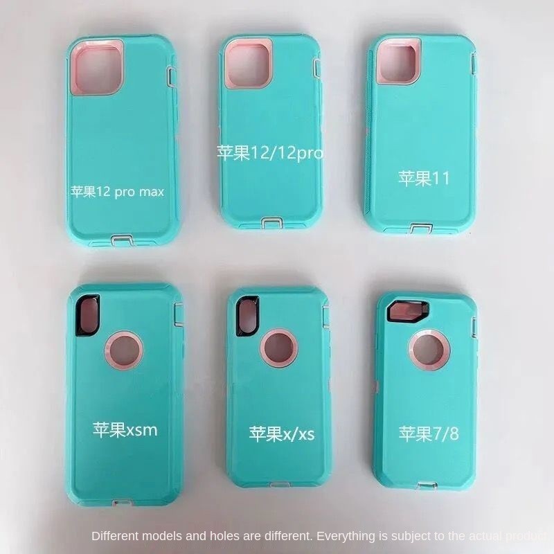 Ốp Điện Thoại Ba Món Dày Dặn Chống Rơi Phong Cách Âu Mỹ Cho Iphone 12 Pro Max 11 Xs Xr 78 Plus