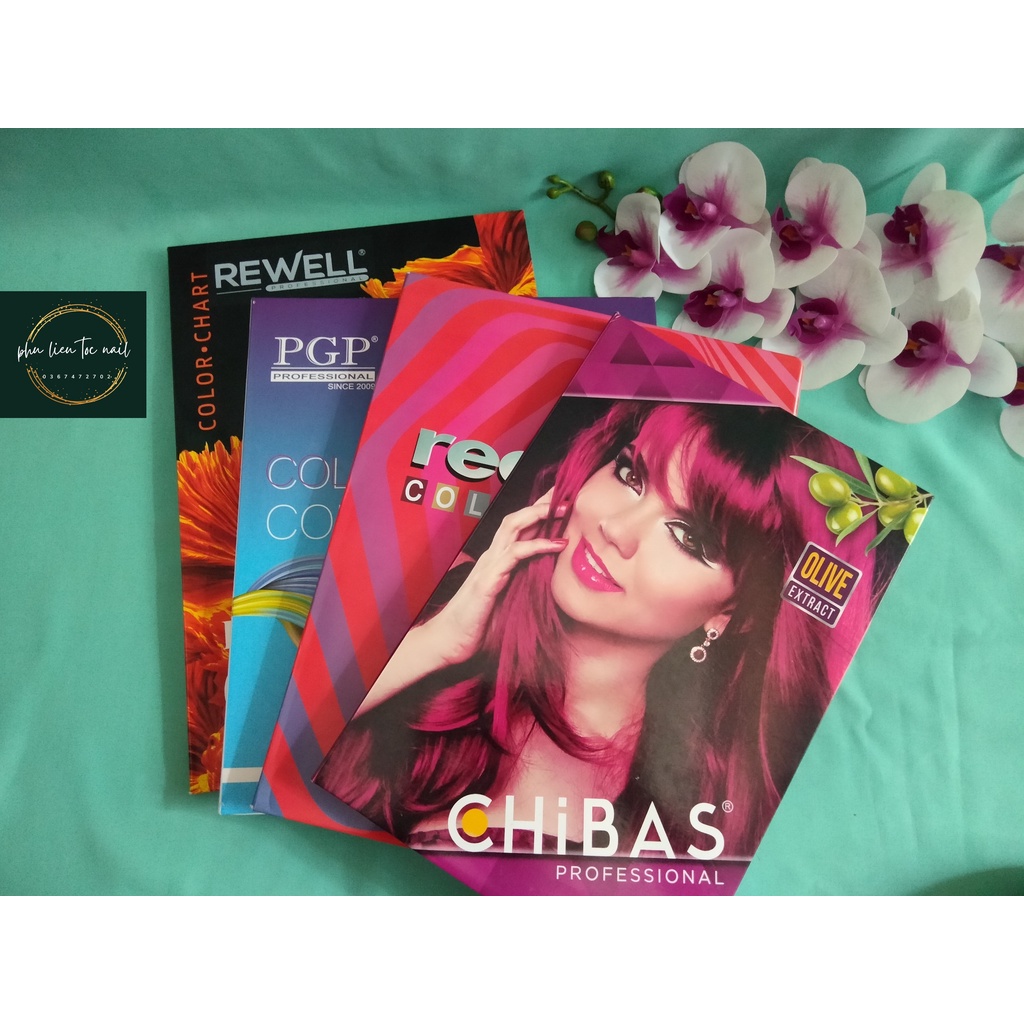 Bảng màu kem nhuộm lavox, rewell, chibas, osaka, osama, pgp - Trường Thọ, TĐ